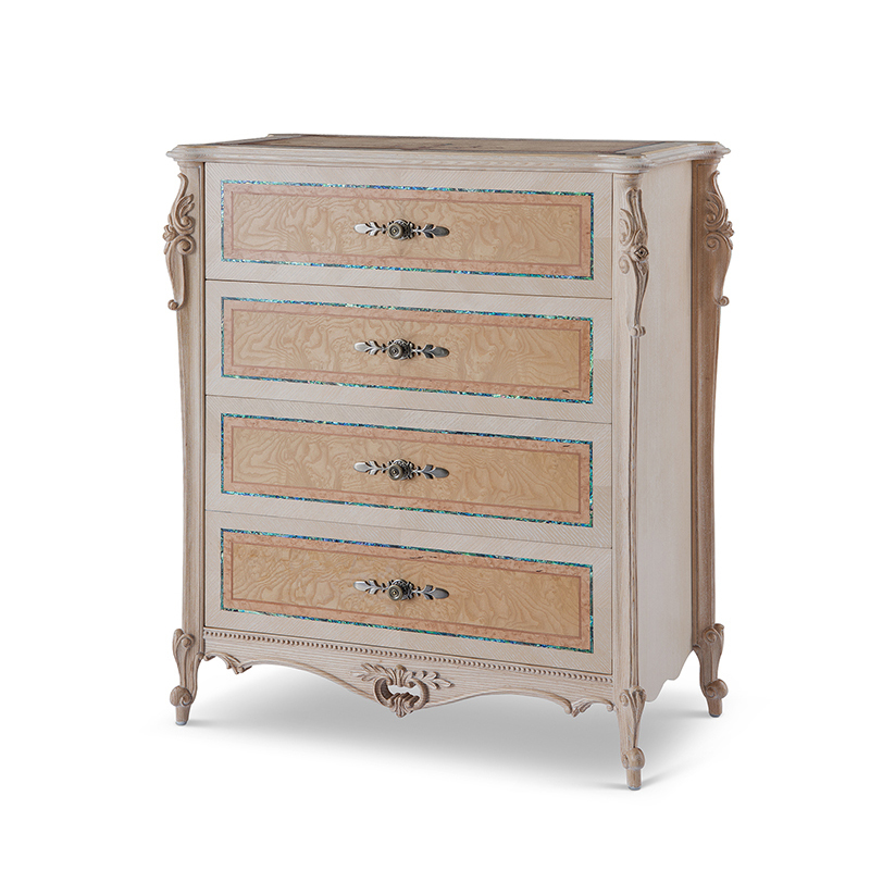 Ekar Bedroom Furniture Solid Wood Inlaid Patchwork Four-Drawer Cabinet,EKAR FURNITURE CO.,LTD,Ekar Bedroom Furniture Solid Wood Inlaid Patchwork Four-Drawer Cabinet,foshan furniture factory,custom Furniture factory,china furniture factory