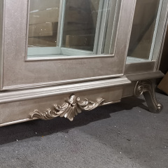 ,MY SHOP,Antique Drinking Dining Room Display Cupboard Glass Cabinet,foshan furniture factory,custom Furniture factory,china furniture factory