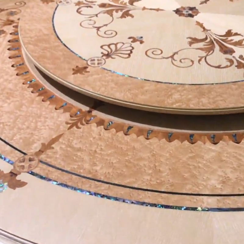 Luxury European Design Solid Round Ash Wood Dining Table,EKAR FURNITURE CO.,LTD,Luxury European Design Solid Round Ash Wood Dining Table - Ekar Furniture,foshan furniture factory,custom Furniture factory,china furniture factory