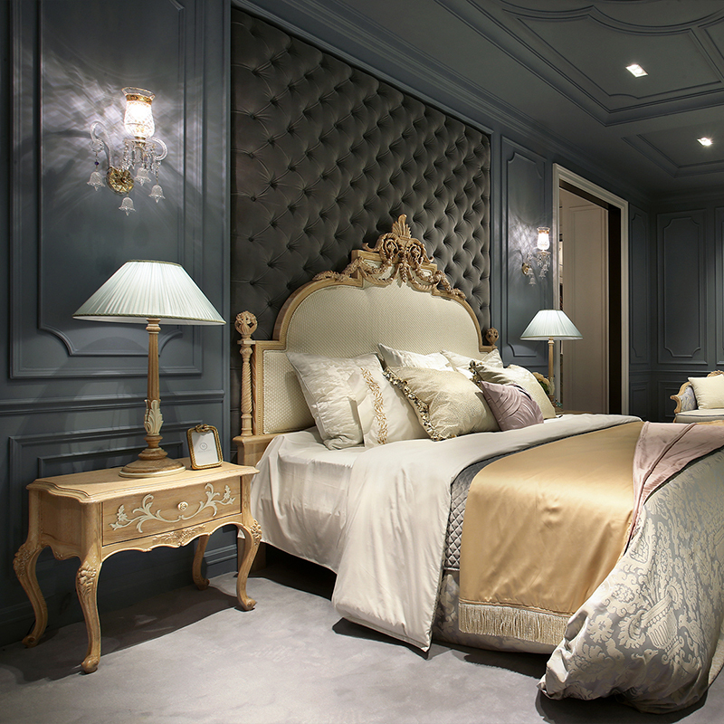 The Latest Exquisite Carved Flower Wooden Nightstand,EKAR FURNITURE CO.,LTD,The Latest Exquisite Carved Flower Wooden Nightstand,foshan furniture factory,custom Furniture factory,china furniture factory