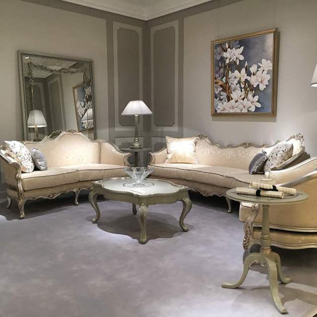 ,MY SHOP,Royal Classic Design Elegant Sofa Cream Fabric Couch,foshan furniture factory,custom Furniture factory,china furniture factory