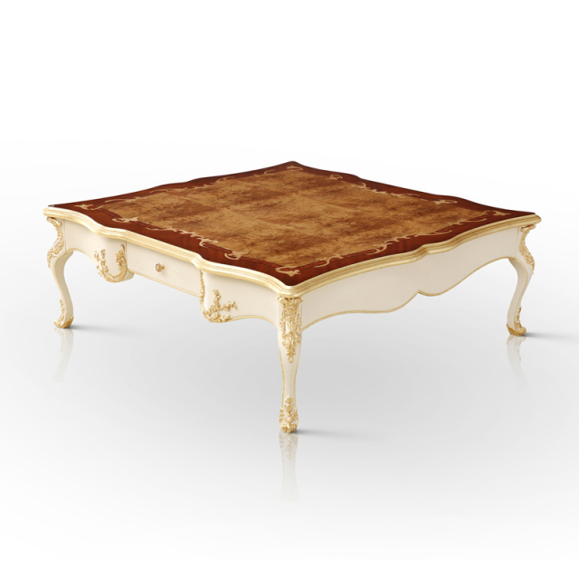 ,MY SHOP,French Vintage Style Veneered Wooden Living Room Center Table,foshan furniture factory,custom Furniture factory,china furniture factory