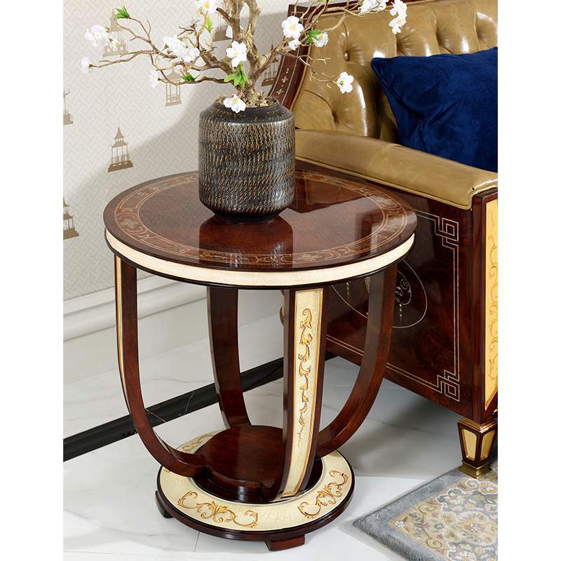 Classic Round Wood Side Table – Timeless Elegance,EKAR FURNITURE CO.,LTD,Classic Round Wood Side Table – Timeless Elegance,foshan furniture factory,custom Furniture factory,china furniture factory