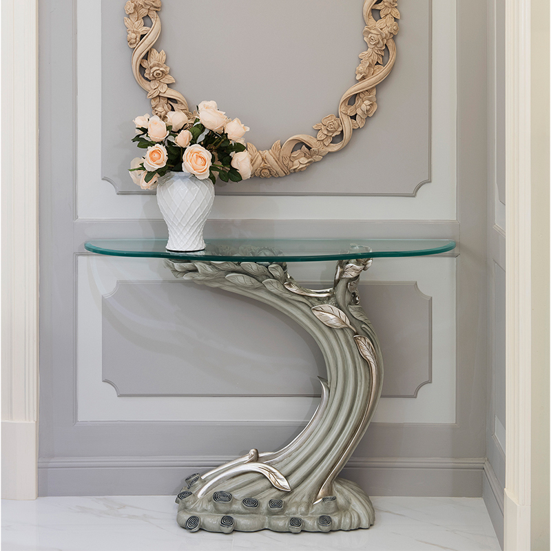 Living room classic design style tree trunk shaped wooden glass console table,EKAR FURNITURE CO.,LTD,Living room classic design style tree trunk shaped wooden glass console table,foshan furniture factory,custom Furniture factory,china furniture factory
