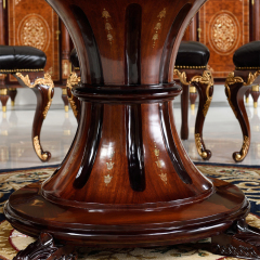 Mahogany Dining Room Royal Deluxe Classic Veneer Dining Table,EKAR FURNITURE CO.,LTD,Mahogany Dining Room Royal Deluxe Classic Veneer Dining Table,foshan furniture factory,custom Furniture factory,china furniture factory