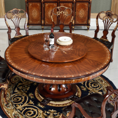 Mahogany Dining Room Royal Deluxe Classic Veneer Dining Table,EKAR FURNITURE CO.,LTD,Mahogany Dining Room Royal Deluxe Classic Veneer Dining Table,foshan furniture factory,custom Furniture factory,china furniture factory