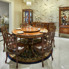 Mahogany Dining Room Royal Deluxe Classic Veneer Dining Table,EKAR FURNITURE CO.,LTD,Mahogany Dining Room Royal Deluxe Classic Veneer Dining Table,foshan furniture factory,custom Furniture factory,china furniture factory