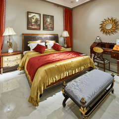 ,MY SHOP,Classic Solid Wood Bed – Elegant Addition to Your Bedroom Suite,foshan furniture factory,custom Furniture factory,china furniture factory