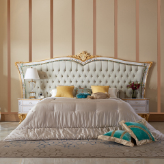 ,MY SHOP,Spanish Carved Wood Bed – Elegant Craftsmanship for a Luxurious Bedroom,foshan furniture factory,custom Furniture factory,china furniture factory