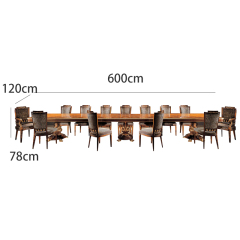 ,MY SHOP,Long Dining Table Sets Luxury Wood Carving Multi-Person Dining Table And Chairs,foshan furniture factory,custom Furniture factory,china furniture factory