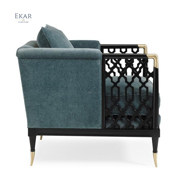 Classic light luxury living room furniture set single sofa,EKAR FURNITURE CO.,LTD,Classic light luxury living room furniture set single sofa,foshan furniture factory,custom Furniture factory,china furniture factory