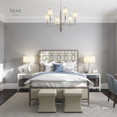 ,MY SHOP,Bedroom Furniture Bed with Knitted Patterned Headboard,foshan furniture factory,custom Furniture factory,china furniture factory