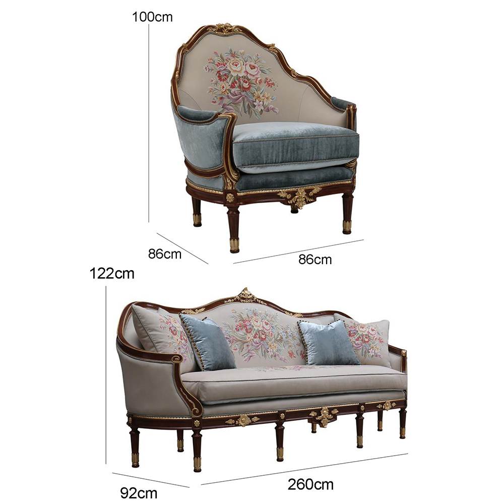Refined French Classic Living Room Sofa Set for a Touch of Elegance,EKAR FURNITURE CO.,LTD,Refined French Classic Living Room Sofa Set for a Touch of Elegance,foshan furniture factory,custom Furniture factory,china furniture factory