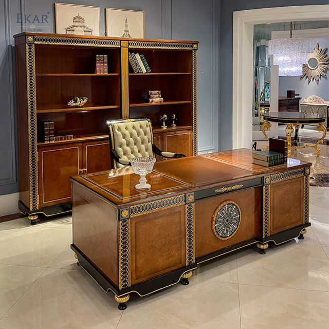 ,MY SHOP,Classic Style Home Office Table Classic  Luxury Furniture Desk,foshan furniture factory,custom Furniture factory,china furniture factory