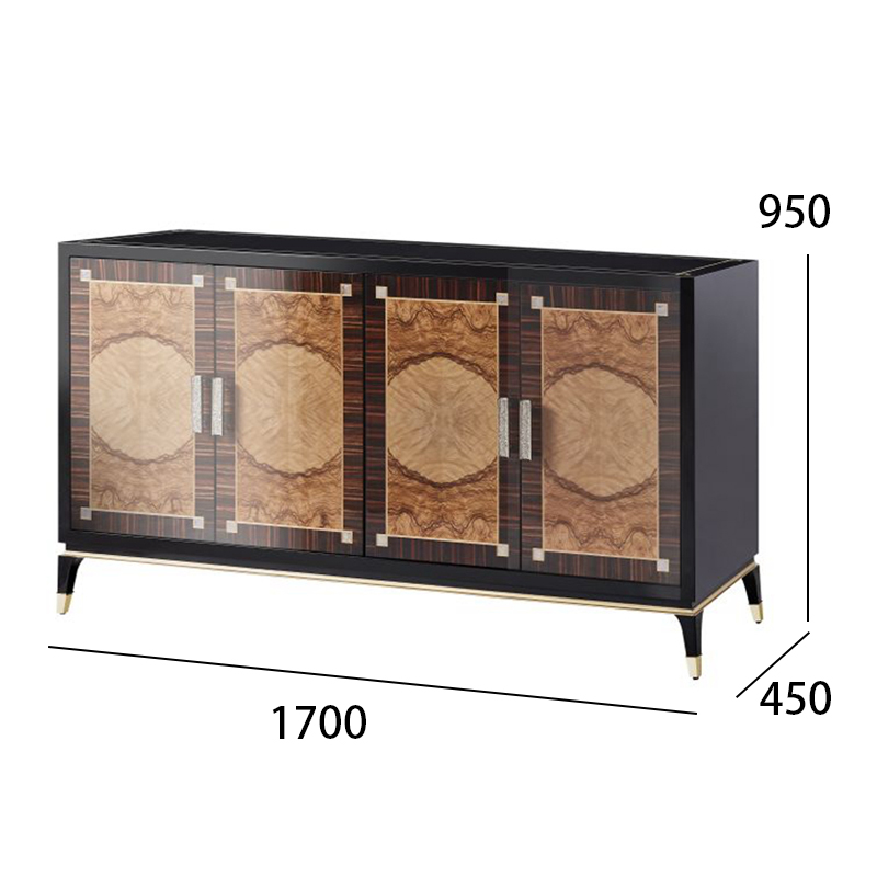 Solid wood dining ensemble