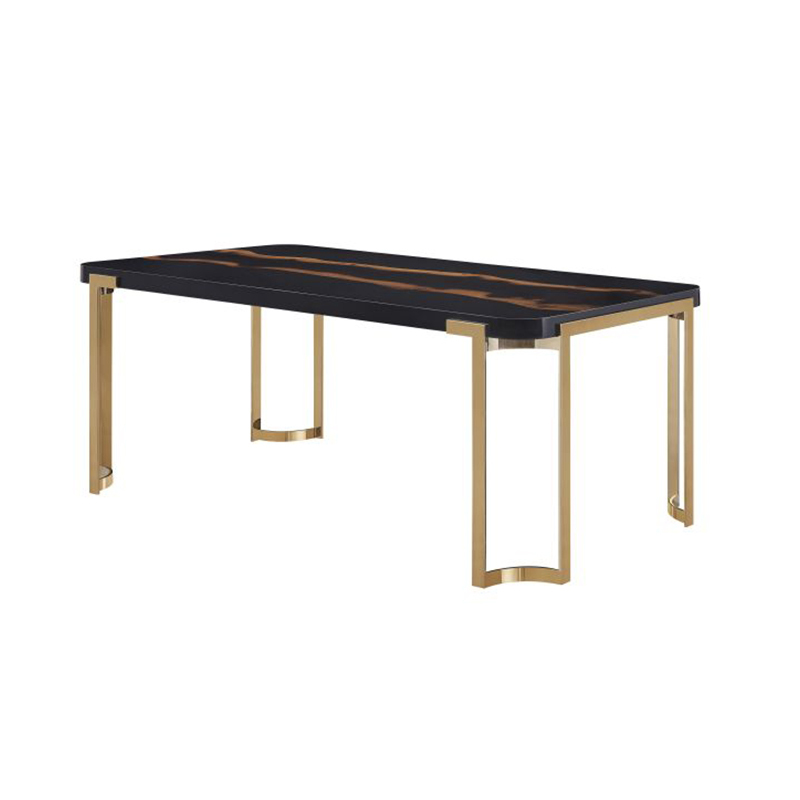 Marble Tabletop Dining Table and Buffet Cabinet Set,EKAR FURNITURE CO.,LTD,Marble Tabletop Dining Table and Buffet Cabinet Set,foshan furniture factory,custom Furniture factory,china furniture factory