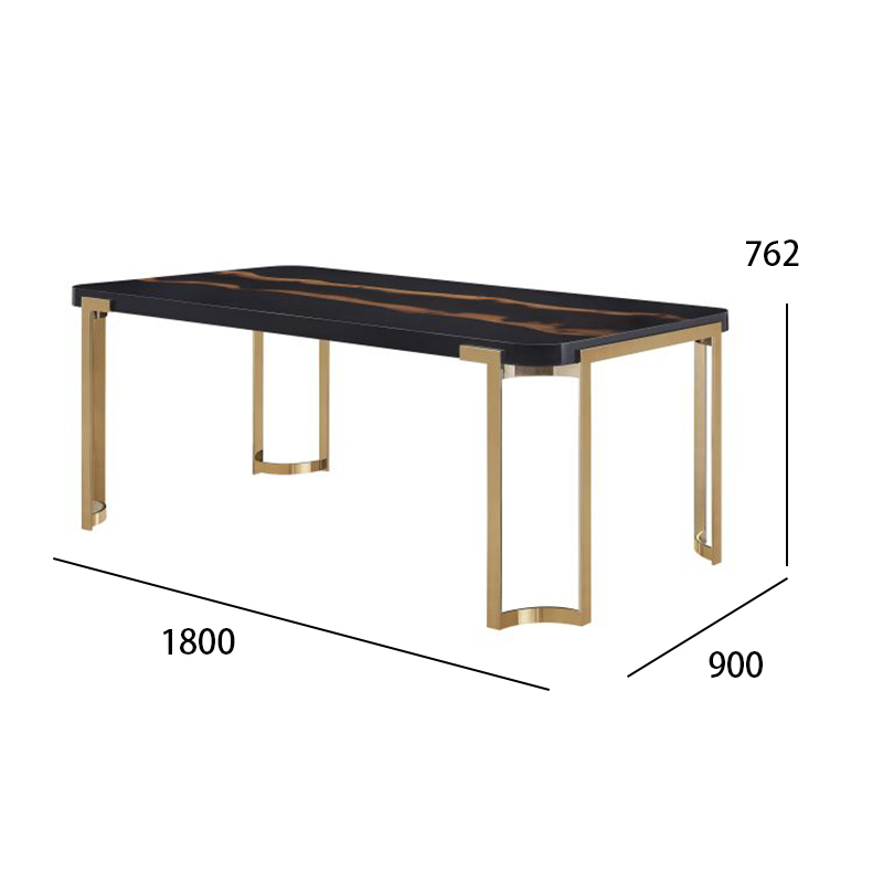 Marble Tabletop Dining Table and Buffet Cabinet Set,EKAR FURNITURE CO.,LTD,Marble Tabletop Dining Table and Buffet Cabinet Set,foshan furniture factory,custom Furniture factory,china furniture factory