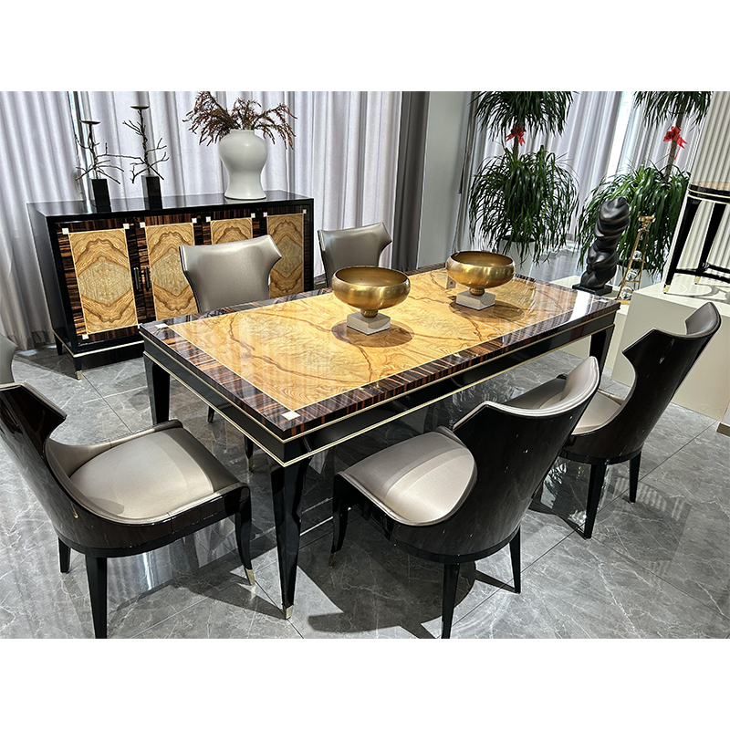 British Style Dining Table, Chairs, and Sideboard Set,EKAR FURNITURE CO.,LTD,British Style Dining Table, Chairs, and Sideboard Set,foshan furniture factory,custom Furniture factory,china furniture factory