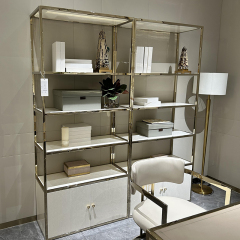 Metal and Crystal Steel Desk and Bookcase,EKAR FURNITURE CO.,LTD,Metal and Crystal Steel Desk and Bookcase,foshan furniture factory,custom Furniture factory,china furniture factory