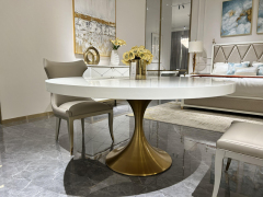 Circular Metal Leg Dining Tables,EKAR FURNITURE CO.,LTD,Circular Metal Leg Dining Tables,foshan furniture factory,custom Furniture factory,china furniture factory