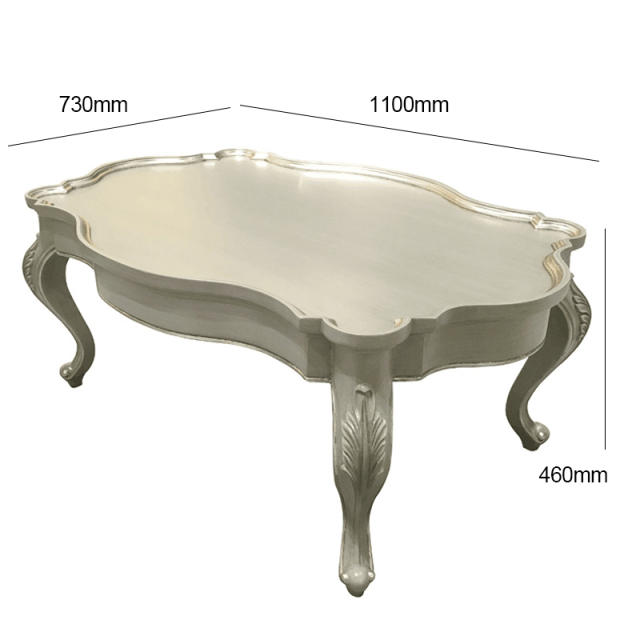 ,MY SHOP,French Style Solid Wood Coffee Table with Elegant Design,foshan furniture factory,custom Furniture factory,china furniture factory