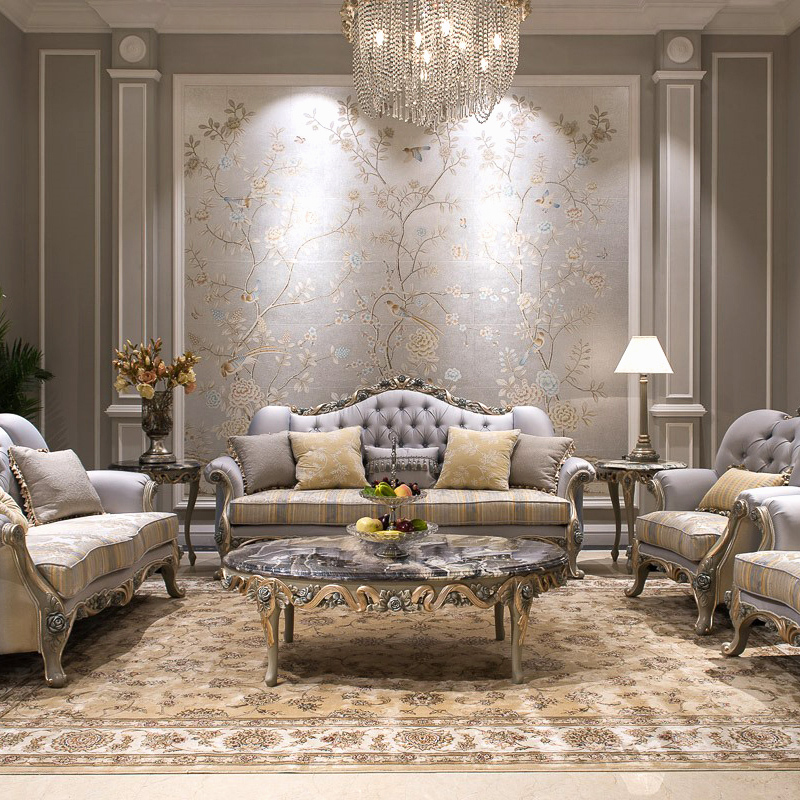 French Style Solid Wood Coffee Table with Hand Carved Details,EKAR FURNITURE CO.,LTD,French Style Solid Wood Coffee Table with Hand Carved Details,foshan furniture factory,custom Furniture factory,china furniture factory