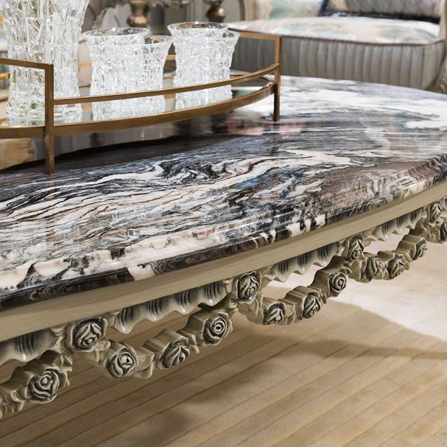,MY SHOP,Classic Oval Marble Panel Living Room Coffee Table,foshan furniture factory,custom Furniture factory,china furniture factory