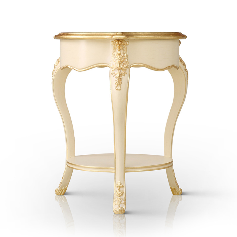 French classic solid wood living room round corner table,EKAR FURNITURE CO.,LTD,French classic solid wood living room round corner table,foshan furniture factory,custom Furniture factory,china furniture factory