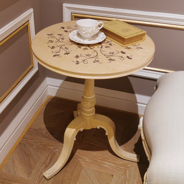,MY SHOP,Classic Wood Round Side Table – Elegant Design for Sophisticated Spaces,foshan furniture factory,custom Furniture factory,china furniture factory