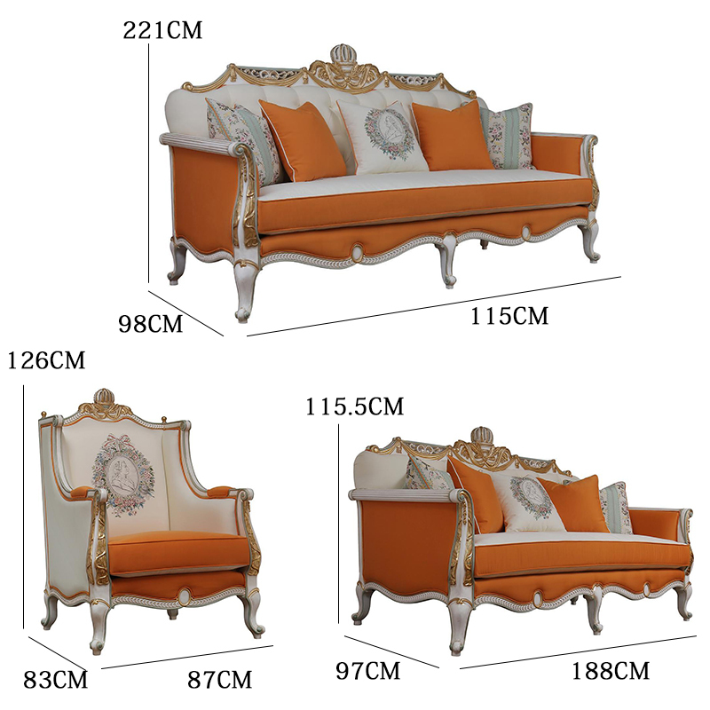 Luxurious French classic sofa set furniture, creating a luxurious living environment,EKAR FURNITURE CO.,LTD,Luxurious French classic sofa set furniture, creating a luxurious living environment,foshan furniture factory,custom Furniture factory,china furniture factory