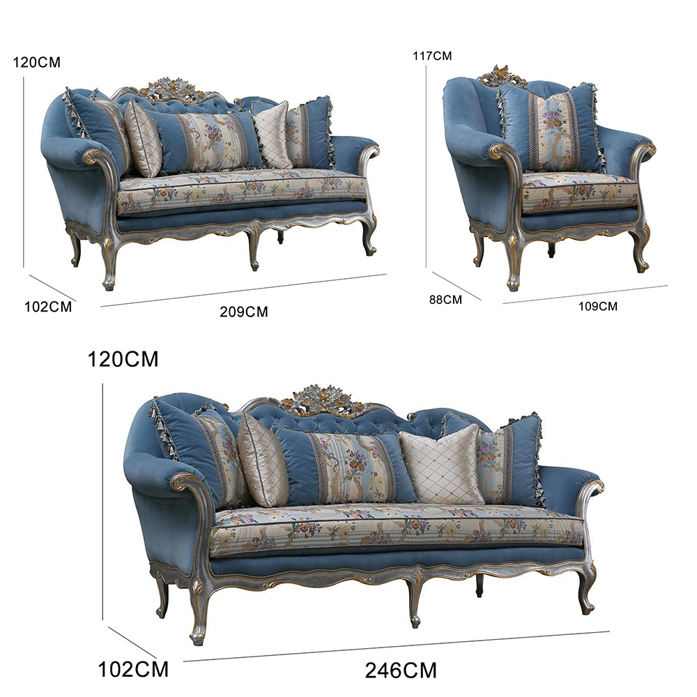 Regal French-Style Sofa and Coffee Table Set for Classic Interiors,EKAR FURNITURE CO.,LTD,Regal French-Style Sofa and Coffee Table Set for Classic Interiors,foshan furniture factory,custom Furniture factory,china furniture factory