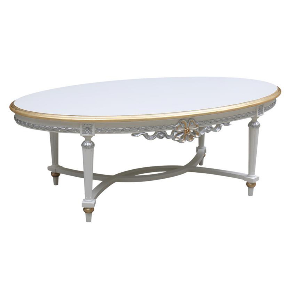 Exquisite French Classic Oval Solid Wood Coffee Table for Refined Spaces,EKAR FURNITURE CO.,LTD,Exquisite French Classic Oval Solid Wood Coffee Table for Refined Spaces,foshan furniture factory,custom Furniture factory,china furniture factory