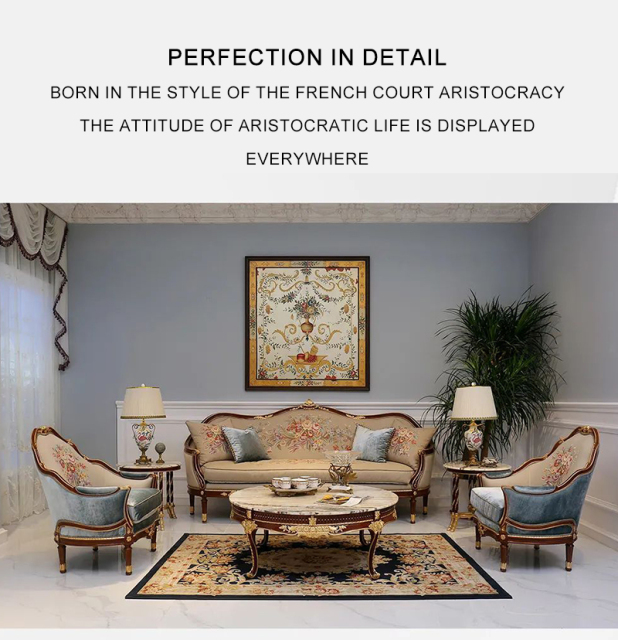 ,MY SHOP,French Classic Oval Coffee Table Set: Elegance in Every Detail,foshan furniture factory,custom Furniture factory,china furniture factory