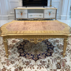 ,MY SHOP,French Classic Rectangular Coffee and End Table Set with Solid Wood Craftsmanship,foshan furniture factory,custom Furniture factory,china furniture factory