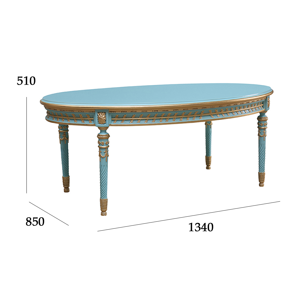 French classic mint green round coffee table set living room furniture with exquisite carving patterns,EKAR FURNITURE CO.,LTD,French classic mint green round coffee table set living room furniture with exquisite carving patterns,foshan furniture factory,custom Furniture factory,china furniture factory