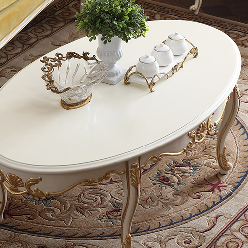 Beige solid wood carved classical living room furniture coffee table set,EKAR FURNITURE CO.,LTD,Beige solid wood carved classical living room furniture coffee table set,foshan furniture factory,custom Furniture factory,china furniture factory