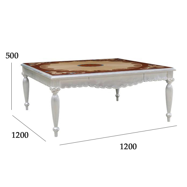 ,MY SHOP,French classic living room solid wood craft square coffee table and end table set,foshan furniture factory,custom Furniture factory,china furniture factory