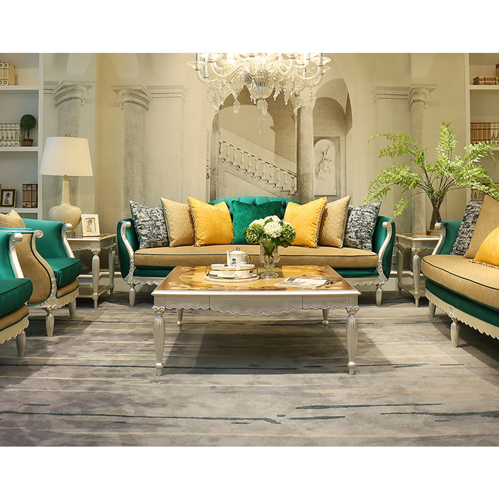 French classic living room solid wood craft square coffee table and end table set,EKAR FURNITURE CO.,LTD,French classic living room solid wood craft square coffee table and end table set,foshan furniture factory,custom Furniture factory,china furniture factory