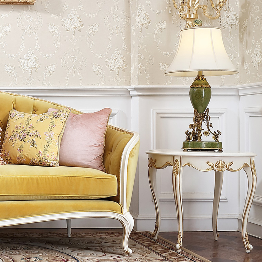 Beige solid wood carved classical living room furniture coffee table set,EKAR FURNITURE CO.,LTD,Beige solid wood carved classical living room furniture coffee table set,foshan furniture factory,custom Furniture factory,china furniture factory