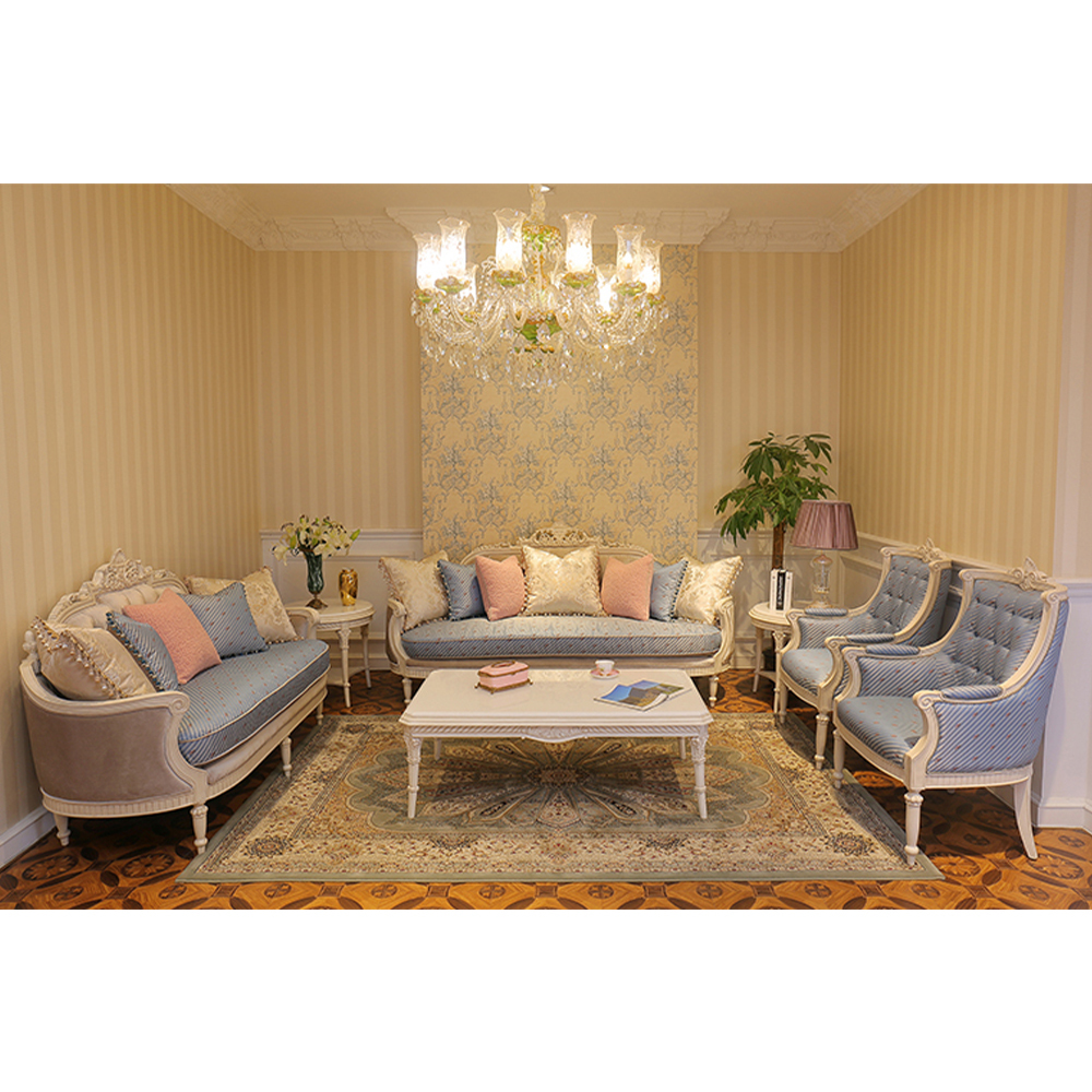 French Classic Living Room Set with Marble Panel and Intricate Carvings,EKAR FURNITURE CO.,LTD,French Classic Living Room Set with Marble Panel and Intricate Carvings,foshan furniture factory,custom Furniture factory,china furniture factory
