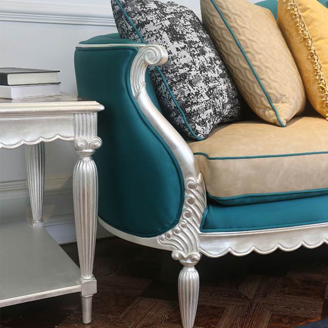 ,MY SHOP,French classic living room solid wood craft square coffee table and end table set,foshan furniture factory,custom Furniture factory,china furniture factory