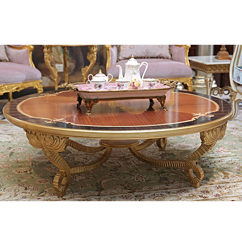 New design French classic round solid wood carved living room coffee table,EKAR FURNITURE CO.,LTD,New design French classic round solid wood carved living room coffee table,foshan furniture factory,custom Furniture factory,china furniture factory