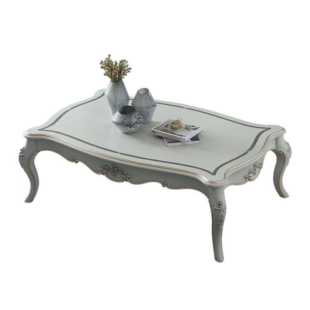 ,MY SHOP,New design classic French solid wood carved living room coffee table combination set,foshan furniture factory,custom Furniture factory,china furniture factory