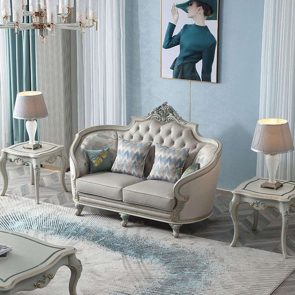 New design classic French solid wood carved living room coffee table combination set,EKAR FURNITURE CO.,LTD,New design classic French solid wood carved living room coffee table combination set,foshan furniture factory,custom Furniture factory,china furniture factory