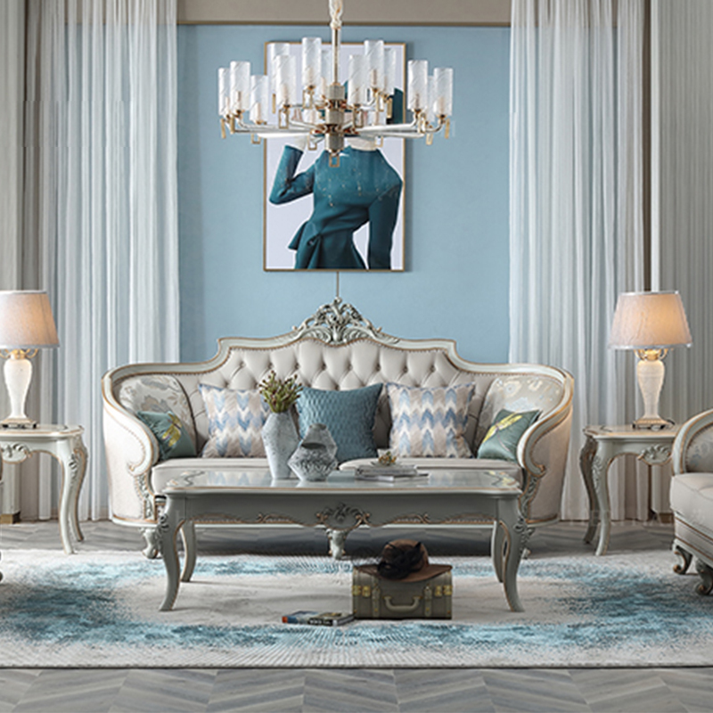 New design classic French solid wood carved living room coffee table combination set,EKAR FURNITURE CO.,LTD,New design classic French solid wood carved living room coffee table combination set,foshan furniture factory,custom Furniture factory,china furniture factory