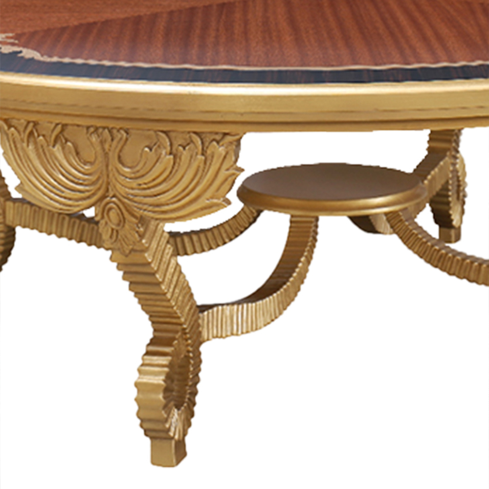 New design French classic round solid wood carved living room coffee table,EKAR FURNITURE CO.,LTD,New design French classic round solid wood carved living room coffee table,foshan furniture factory,custom Furniture factory,china furniture factory