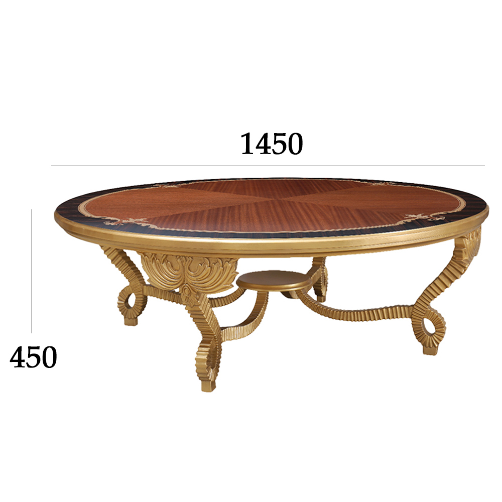New design French classic round solid wood carved living room coffee table,EKAR FURNITURE CO.,LTD,New design French classic round solid wood carved living room coffee table,foshan furniture factory,custom Furniture factory,china furniture factory