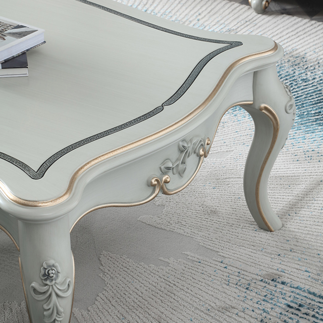 ,MY SHOP,New design classic French solid wood carved living room coffee table combination set,foshan furniture factory,custom Furniture factory,china furniture factory