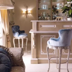 ,MY SHOP,Elegant French solid wood bar stool – bar stool with backrest,foshan furniture factory,custom Furniture factory,china furniture factory