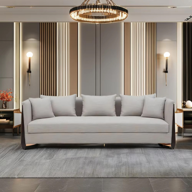 ,MY SHOP,Elegant American Style Wooden Leg Fabric Sofa,foshan furniture factory,custom Furniture factory,china furniture factory